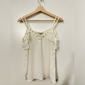 Express Off-shoulder white/cream blouse